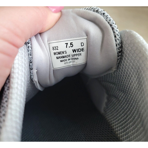 Orthofeet Joelle 7.5 Wide LEFT SHOE ONLY Knit Gray Comfort Ortho Sneaker AMPUTEE - Picture 8 of 10